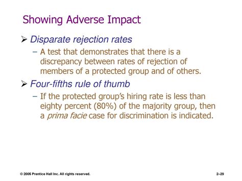 test results in adverse impact when used in selection|adverse impact vs rejection.